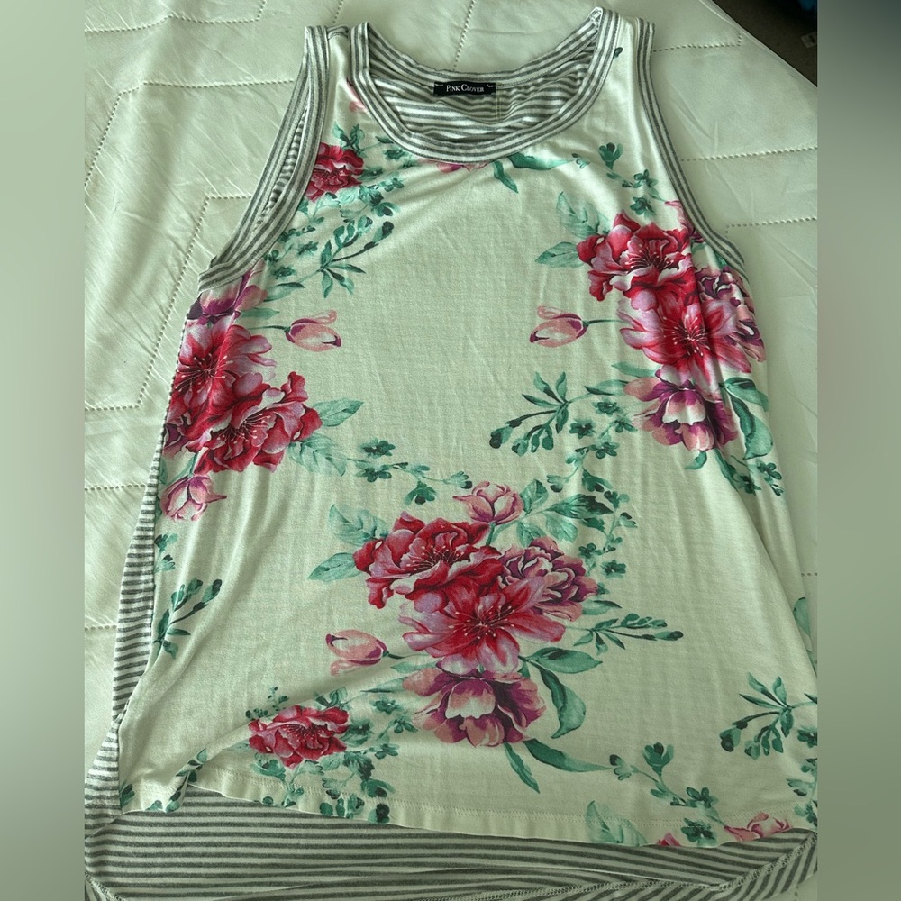 pink clover tank top